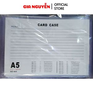 Tập 50 chiếc Card Case A4 Rất Tiện Lợi treo tài liệuDùng để kẹp và treo tài liệu bằng Vòng Inox Card ring