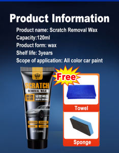 【Repair Heavy Scratches】100% Original Car Wax Car Scratch Repair Car Scratch Remover for Cars and Motorcycles Fast Repairing Fits all Car and Motorcycle Care Kit