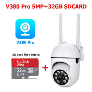 กล้องวงจรปิด V380 Pro HD 1080P กันน้ํา เสียงสองทาง 5G night vision การตรวจจับการเคลื่อนไหว กล้องวงจรปิดระยะไกล 360 องศา กล้องไร้สาย Night Vision Full HD iP camera
