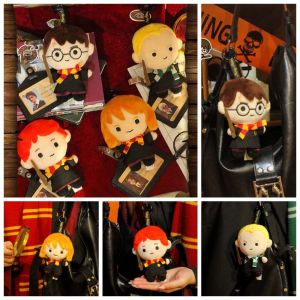 XINGG39 น่ารักน่ารักๆ ตุ๊กตาตุ๊กตาพอตเตอร์ นุ่มนุ่มๆ ผ้าฝ้ายพีพี พวงกุญแจโลกแห่งเวทมนตร์ อุปกรณ์ต่อพ่วงภาพยนตร์ การ์ตูนลายการ์ตูน จี้รูปสัตว์เฮอร์ไมโอนี่ เด็กๆเด็กๆ