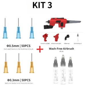 DSPIAE Airbrush PT-AB Wash-Free Air Brush for Scale Model Coloring Tool No Clean Spray Pen Dual Use for Markers & Paint Cups for Hobby Painting Diversified Usage Easy to Use