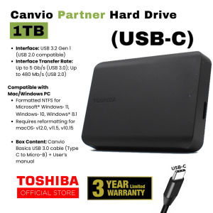 Toshiba Canvio Basics/Partner Portable Hard Drive | 1TB 2TB 4TB Toshiba External hard disk