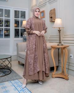BEST SELLER - CLARA ABAYA DRESS CRINKLE MIX BRUKAT TERBARU 2024 DRESS KONDANGAN WANITA MUSLIM GAUN BRIDESMAID GAMIS TERBARU LEBARAN UKURAN M L XL XXL