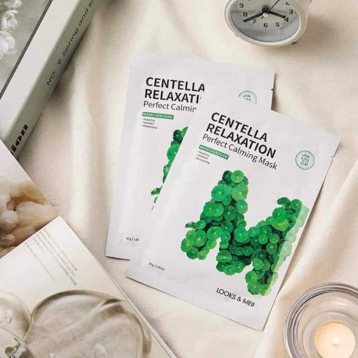 Mặt Nạ Centella Chiết Xuất Rau Má Relaxation Perfect Calming Mask