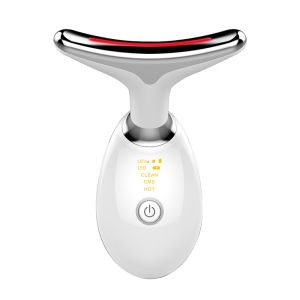 [Ready Stock Free Shipping] Neck Beauty Instrument Micro-Current Face Lifting Firming Massager Ultrasonic Vibration Temperature