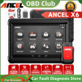 Ancel X6บลูทูธ OBD2สแกนเนอร์เต็มระบบ2025เครื่องมือวิเคราะห์รถยนต์10นิ้วหน้าจอสัมผัสบิ๊กแท็บเล็ต ECU รีเซ็ตเครื่องมือหัวฉีดการเข้ารหัส Odb2สแกนเนอร์รถอ่านและล้างรหัสข้อผิดพลาดยานยนต์ความผิดวินิจฉัยเครื่องมือ Obd2วัด OBD เมตร PK Launch x431. 
