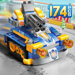 ของเล่นตัวต่อ FEELO ตัวต่อขนาดใหญ่ รถถังของเล่น ของเล่นเสริมพัฒนาการ จำนวน 174 ชิ้น บล็อกตัวต่อขนาดใหญ่ หุ่นยนต์