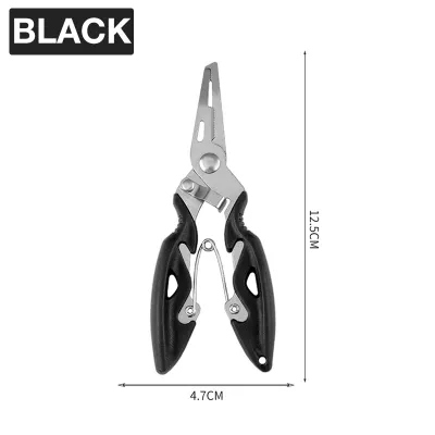 Stainless Steel Fishing Pliers Braid Cutters Split Ring Pliers Hook Remover Fishing Gear Scissor