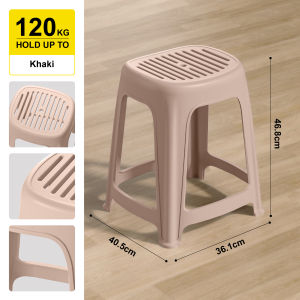 Citylife Plastic Stool Stackable Simple Chair Stackable Living Room Dining Stool PP Material - (Hold Up To 120kg)