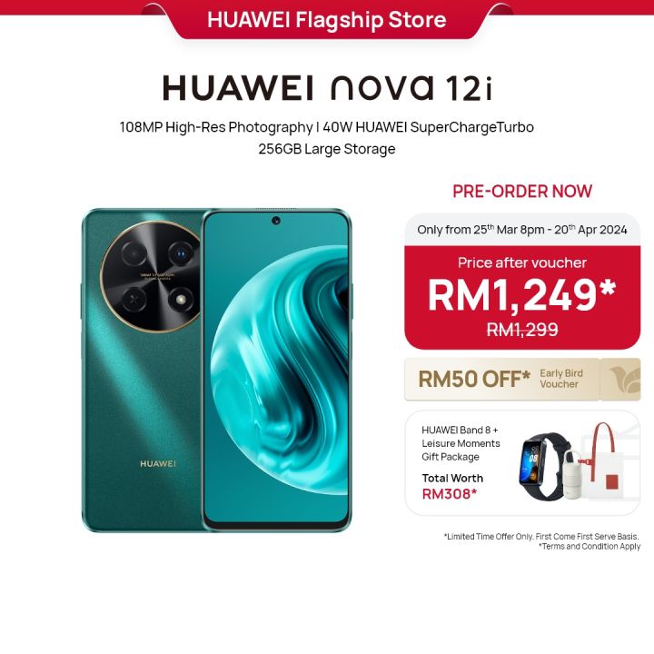 [PRE-ORDER] HUAWEI nova 12i Smartphone | 108MP High-Res Photography ...