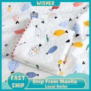 Newborn Cotton Receiving Blanket Baby Cartoon Soft Wrap Baby Breathable Swaddle Towel