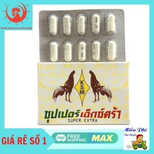 Tăng bo lớn -tải cựa - siêu lì -CỰ MẠNH -LƯỚT ÓI.Viên Công Xanh[ 1lo 10 viên] Thuoc Nuôi Gà Đá.nuốt ói cực êm
