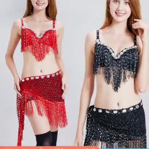 Trang phục Halloween bộ đồ múa bụng trang phục biểu diễn trang phục múa Latin dành cho nữ người lớn gợi cảm phong cách hot girl dùng cho trình diễn.