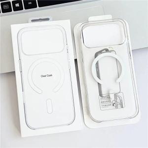 Original Transparent For Magsafe Magnetic Case For iPhone 17 16 15 Pro Max 17Pro Touch Camera Button Protection Clear Hard Cover
