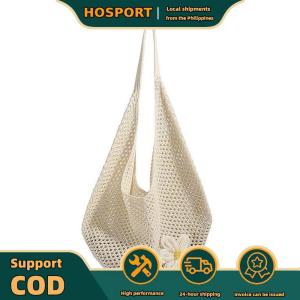 【HOSPORT】Women Woven Straw Large Capacity Hollow Tote Bag Vacation Shoulder Handbag for Work Shopping Travel Daily