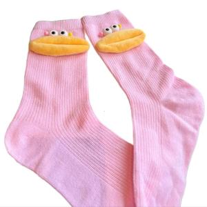 Fun Novelty Designs Crew Socks Cartoon 3D Doll Crew Socks Cotton Boot Socks Fashion Ankle Socks Middle Tube Socks Gifts