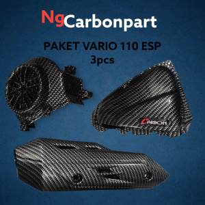 3pcs Paket VARIO 110 ESP Carbon glossy stater halus