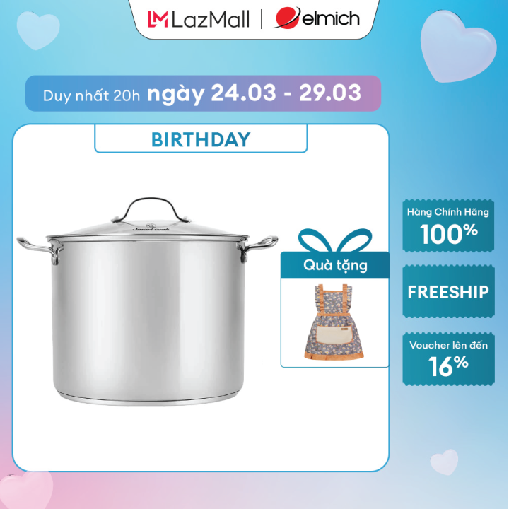 (Duy nhất 20h 04.05-07.05)Nồi luộc gà inox Smartcook 2528IN28 size 28cm