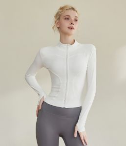 FitYoga Yoga Jacket Women Slim Tight Exercise Jacket Breathable Fitness Clothes Outdoor Running Long Sleeve Fitness Clothing Jacket