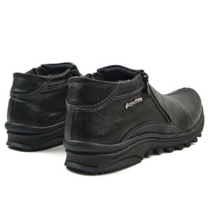 Sepatu Boots Pria Boot Touring Double Zipper Sepatu Casual Santai Kulit NT001