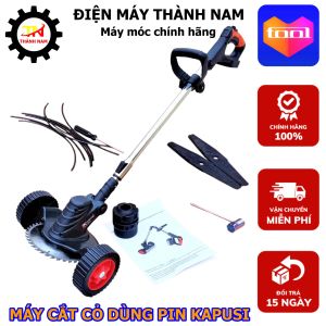 Máy cắt cỏ pin cầm tay Kapusi Japan thiết kế bánh xe điều hướng dòng máy cho thợ làm vườn cực khỏe