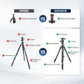 NEEWER 77 Inch/197cm Camera Tripod Chân máy ảnh Monopod cho DSLR, có đầu bi toàn cảnh 360°, cột trung tâm 2 trục, chân máy du lịch nhẹ bằng nhôm, tải trọng tối đa 34lb, TP77. 