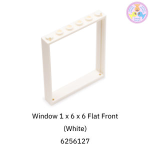 ชิ้นส่วน อะไหล่ เลโก้ LEGO Part No. 42205 Window 1 x 6 x 6 Flat Front 1 ชิ้น (6382968 6424331 etc.)