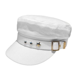 GARJLZ168 Thời trang Phong cách hải quân Bông Mũ họa sĩ Mũ bát giác Mũ Newsboy Mũ beret