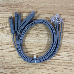สายทดสอบโมดูลเสียง RJ45 110ตัวหนีบปากจระเข้ส่วนหัว110สายทดสอบโมดูลเสียง RJ11สำหรับโทรคมนาคมแผงกระจายสายไฟการทดสอบสัญญาณด้วยเสียงด้วย