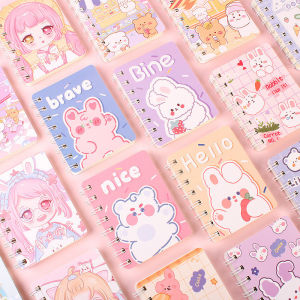 Cute Cartoon Notebook Mini Pocket Notepad Doorgift 1Pc Small Book Portable Diary Buku Nota 卡通线圈迷你本