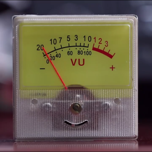 Upgraded Level Meter DB Level Header VU Meter Level Meter Power Amplifier Meter Yellow Backlight for Home