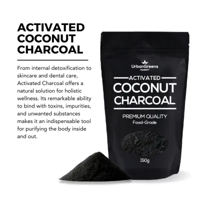 Activated Coconut Charcoal Food-grade and Cosmetics-grade Ultrafine 100% Pure and Natural No Additives or Preservatives