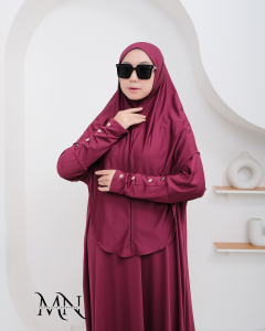gamis syari abaya set hijab dress jersey premium muslim umroh best seller busui friendly