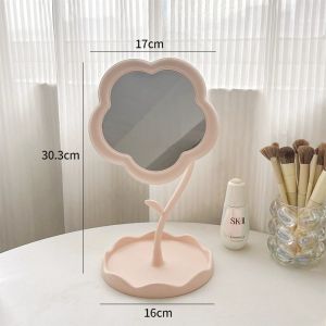 กระจกดอกไม้ตั้งโต๊ะ มีความกระทัดรัด น้ำหนักเบา หมุนได้ 360°