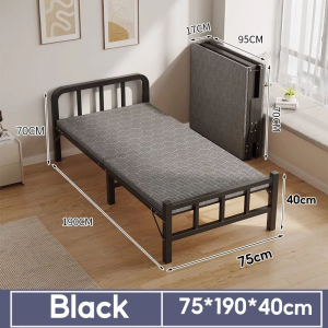 Metal Folding Bed Portable Bed 70/90/120CM Bed Frame Heavy Duty Metal Bed Double/Single Foldable Bed