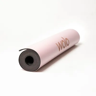 Wolo Mastery Yoga Mat: Anti-Slip PU Leather 4mm Thick High-Density Natural Rubber | Exercise Pilates