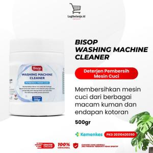 HWM BISOP Pembersih Mesin Cuci Ramah Lingkungan 500gr - Detergen Pembersih Kuman dan Bakteri New