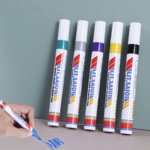 FUTUI Colorful Marker Pen Waterproof Stone Markers Art Marker Pen Set 12 Colors Tire Tread Permanent Paint Marker Rubber