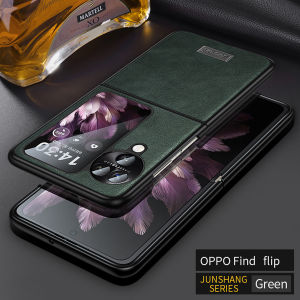 Thích hợp cho OPPO Find N3 lật tìm N2 lật điện thoại di động Ốp điện thoại cao cấp r dầu da sáp trường hợp bìa bao gồm tất cả bảo vệ kinh doanh thời trang sang trọng trường hợp chống sốc