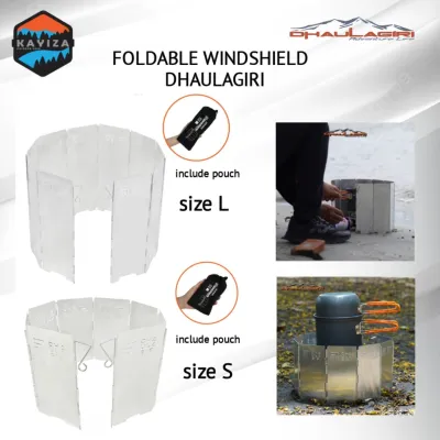 [cod] windshield penahan angin dhaulagiri - penahan angin kompor camping outdoor - penghalang kompor angin badai camping outdoor