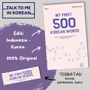 Kesaint Blanc - Buku Belajar Bahasa Korea My First 500 Korean Words - Belajar 500 Kata Dasar