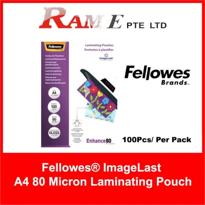 Fellowes ImageLast A4 80 Micron Laminating Pouch – 100 pack