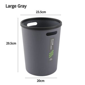 Creative Pressure Ring Trash Can Large Trash Bin Kitchen Bathroom Plastic Home Trash Can