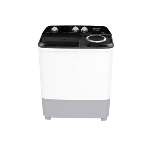 SHARP เครื่องซักผ้า 2 ถัง Twin Tub ขนาด 8 Kg รุ่น ES-TW80W รับประกันมอเตอร์ 10 ปี