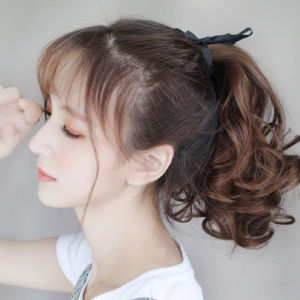 Buộc Tóc Giả Xoăn Ngắn 30Cm Tóc Đuôi Ngựa Cho Nữ Tóc Giả Đuôi Ngựa Tiện Lợi Tự Nhiên Phần Mở Rộng Tóc