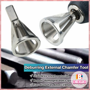 BIBLIO Stainless Steel Remove Burr Tools Drill Bit Deburring External Chamfer Tool