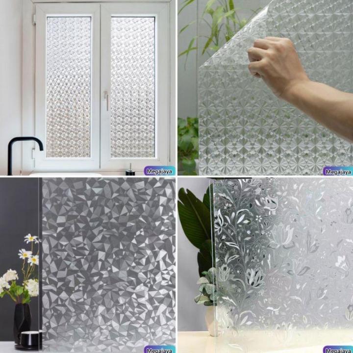 Wallpaper Kaca StikerJendela Dekorasi Rumah Glitter Kelas Premium High