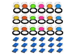 18pcs Push Button with Micro Switch for Videoke Set(various colors)