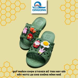 Dép tổ ongdép tổ ong cho bé (2-6 tuổi) kèm sticker -Hàng Việt Nam -Chất liệu Nhựa EVA siêu nhẹ