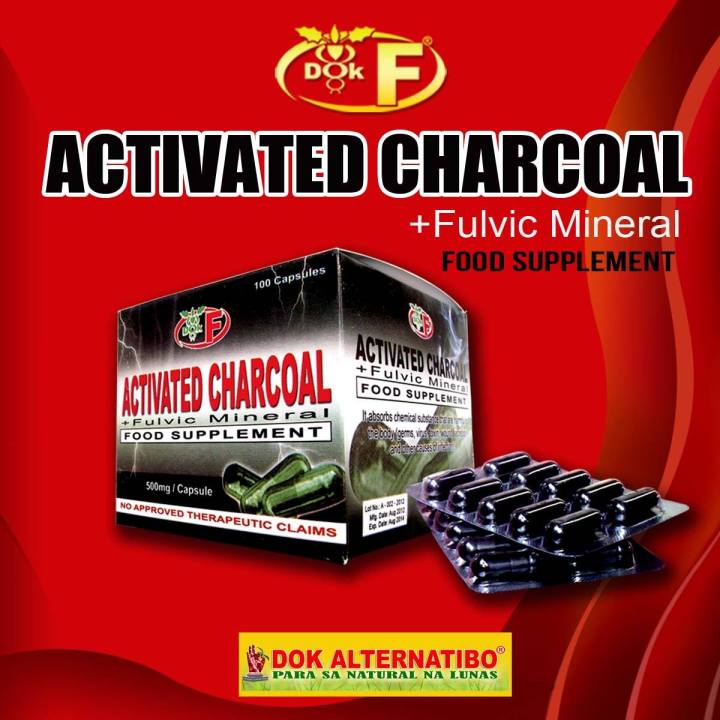 Dok F Activated Charcoal with Fulvic Minerals (100 capsules) | Lazada PH